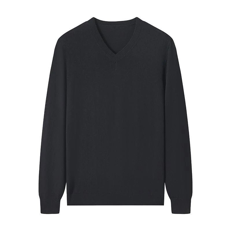 Men's Fitted V Neck Sweater