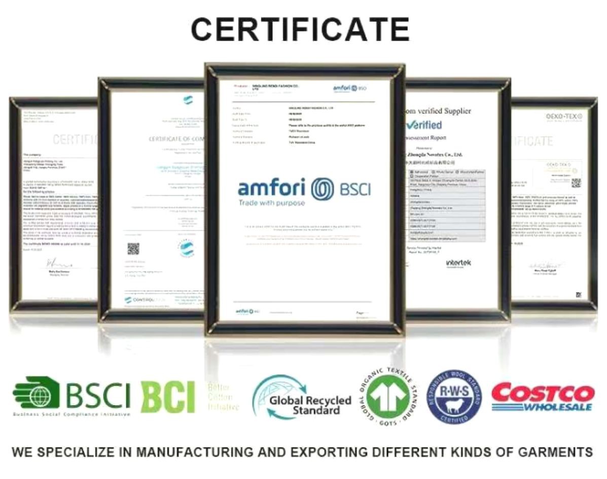 Heavy Zip Up Sweatshirt CERTIFICATE